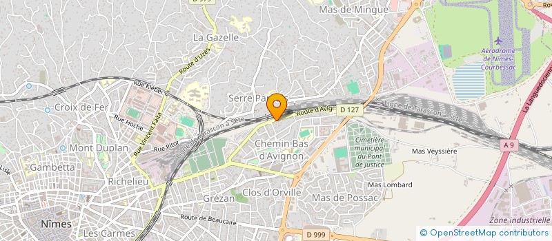 localisation de l'entreprise AB GOUTTIERES à NIMES