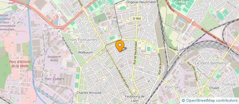 localisation de l'entreprise AB GUILLAUME  REIMS