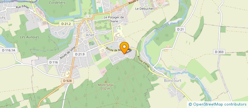 localisation de l'entreprise AB GULLIVER à ANET