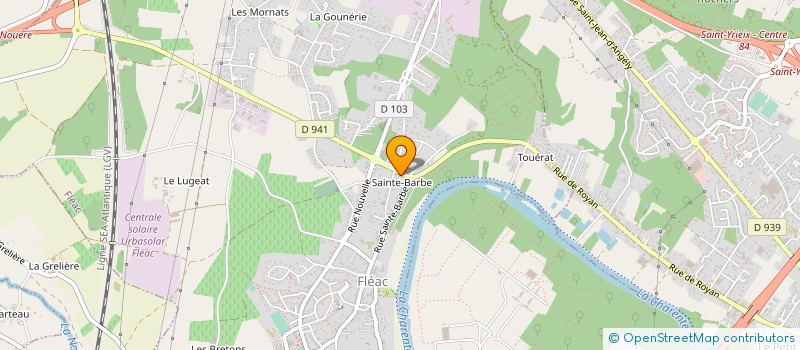 localisation de l'entreprise AB HABITAT à FLEAC