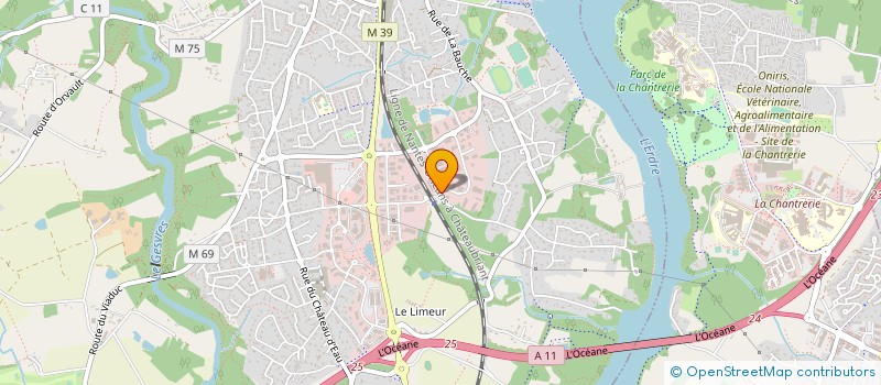 localisation de l'entreprise AB HOLDING à LA CHAPELLE-SUR-ERDRE