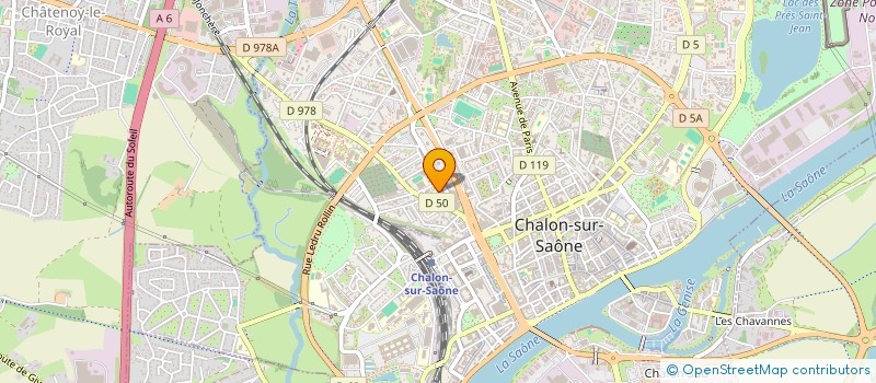 localisation de l'entreprise AB HOLDING à CHALON-SUR-SAONE