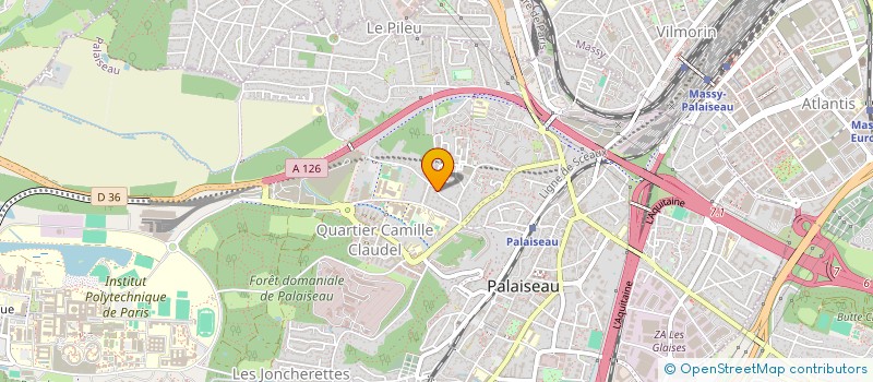 localisation de l'entreprise AB HOLDING à PALAISEAU