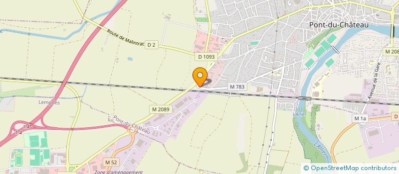 localisation de l'entreprise AB HOLDING  PONT-DU-CHATEAU