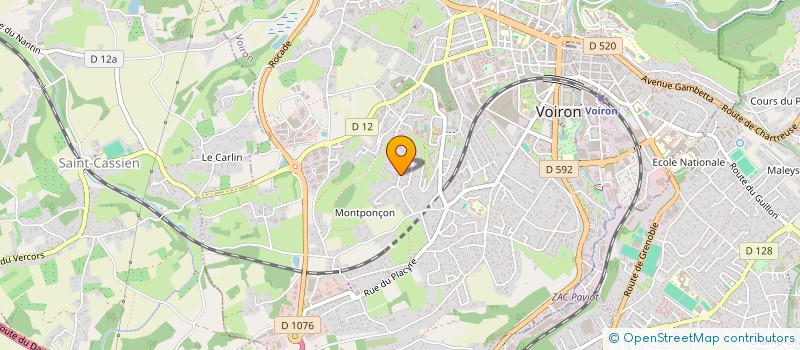 localisation de l'entreprise AB HOLDING  VOIRON