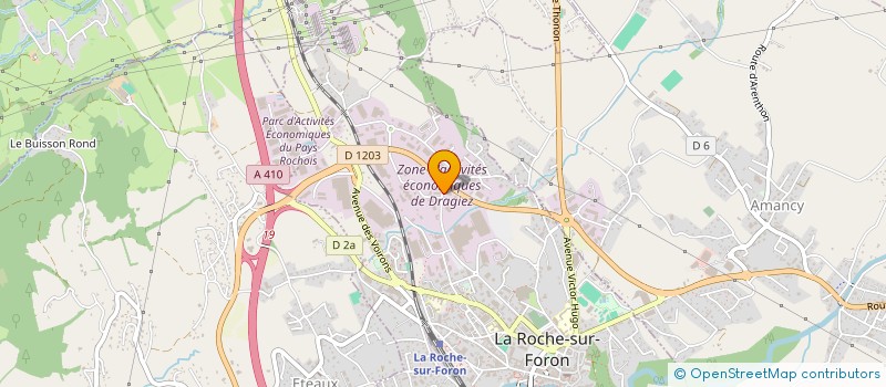 localisation de l'entreprise AB IMMO 2016  LA ROCHE-SUR-FORON