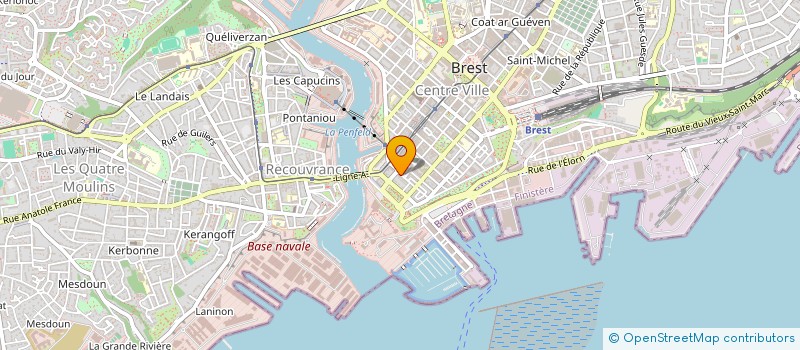 localisation de l'entreprise AB IMMO à BREST