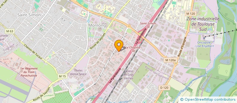 localisation de l'entreprise AB IMMO  BLAGNAC