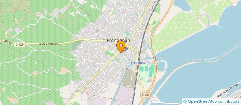 localisation de l'entreprise AB IMMO à FRONTIGNAN