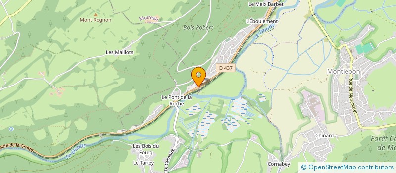 localisation de l'entreprise AB IMMO  MORTEAU