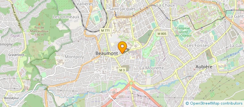 localisation de l'entreprise AB IMMO à BEAUMONT