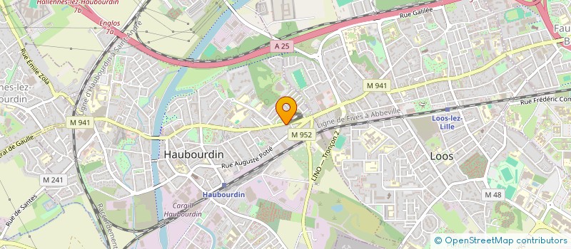 localisation de l'entreprise AB IMMO  HAUBOURDIN