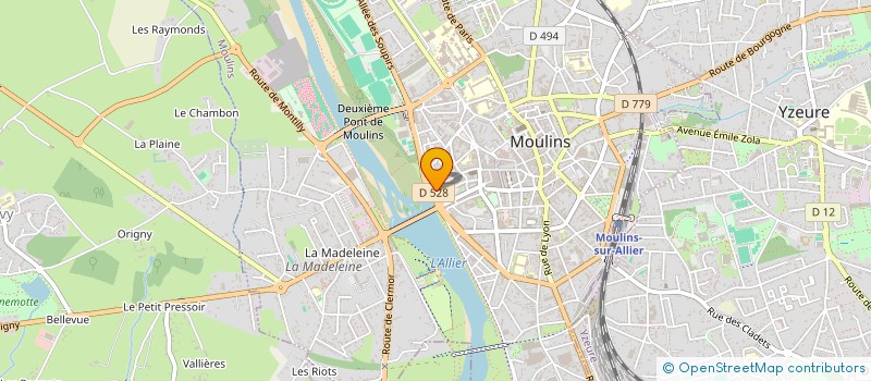 localisation de l'entreprise AB IMMO à MOULINS