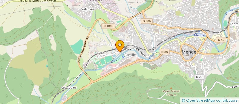 localisation de l'entreprise AB IMMO  MENDE