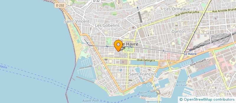 localisation de l'entreprise AB IMMOBILIER à LE HAVRE