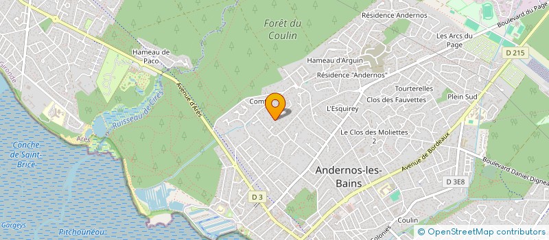 localisation de l'entreprise AB IMMOBILIER  ANDERNOS-LES-BAINS