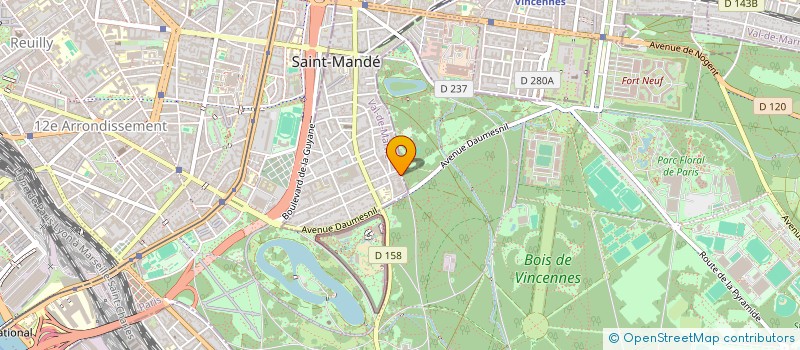 localisation de l'entreprise AB IMMOBILIER à SAINT-MANDE