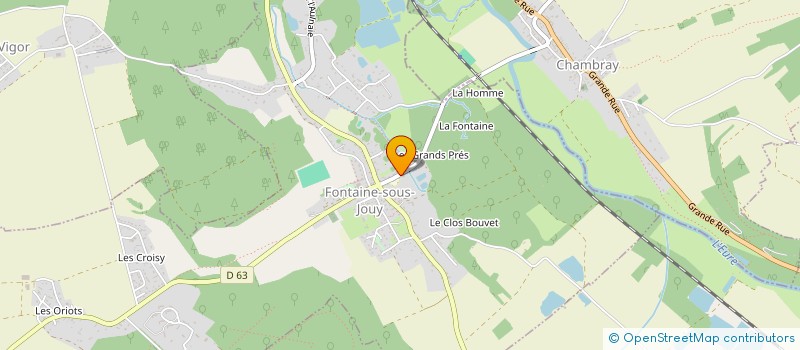 localisation de l'entreprise AB IMMOBILIER  FONTAINE-SOUS-JOUY