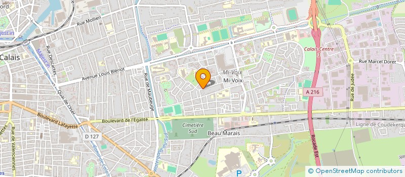 localisation de l'entreprise AB IMMOBILIER  CALAIS