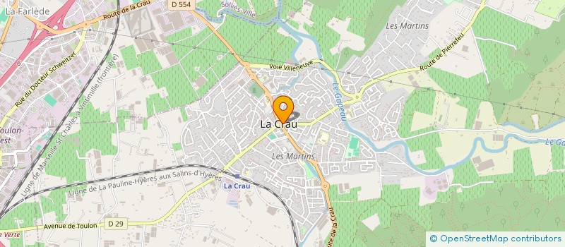 localisation de l'entreprise AB IMPRIM à LA CRAU