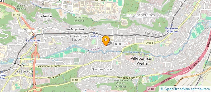 localisation de l'entreprise AB INFO CONSEILS à PALAISEAU