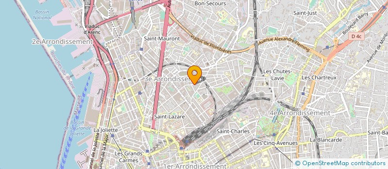 localisation de l'entreprise AB INFOCAROMARINE  MARSEILLE