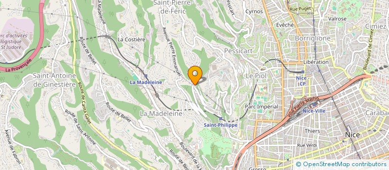 localisation de l'entreprise AB INITIO à NICE