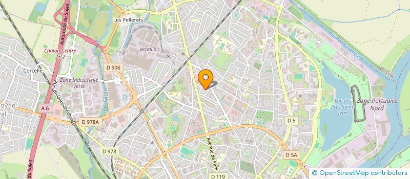 localisation de l'entreprise AB INTELLIGENCE SYSTEMES  CHALON-SUR-SAONE