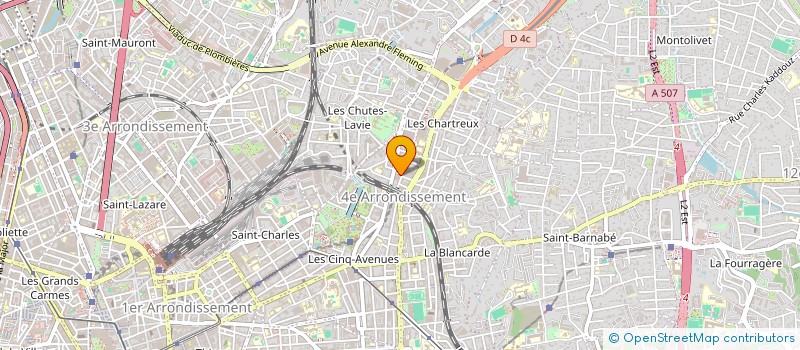 localisation de l'entreprise AB INVEST à MARSEILLE