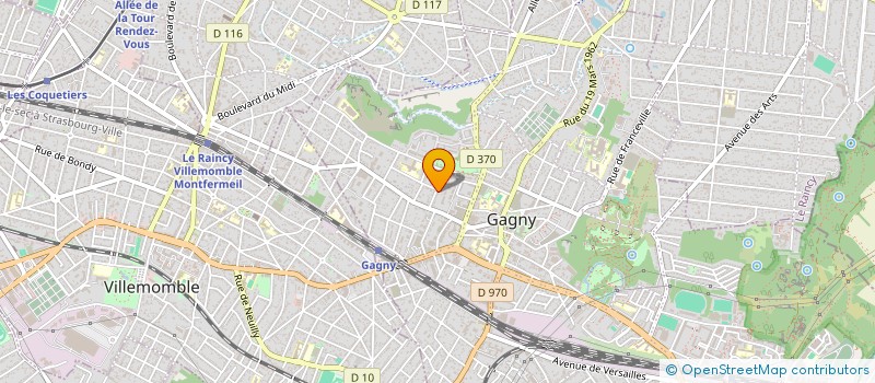 localisation de l'entreprise AB INVEST à GAGNY