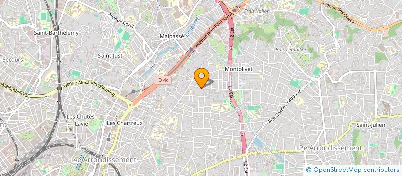 localisation de l'entreprise AB INVEST à MARSEILLE
