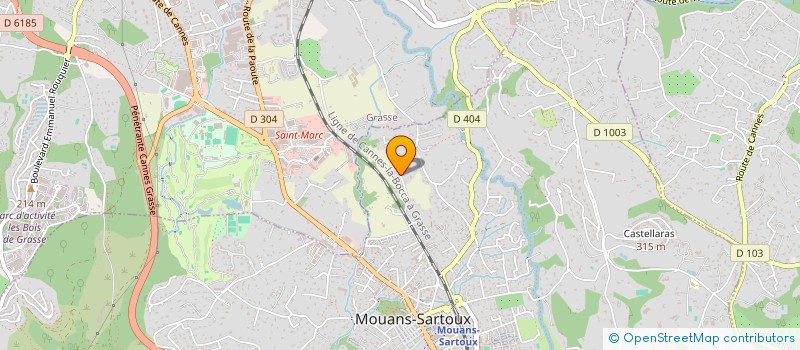 localisation de l'entreprise AB INVEST à MOUANS-SARTOUX