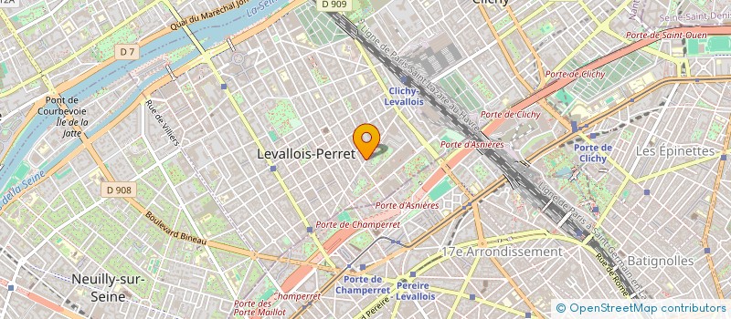 localisation de l'entreprise AB INVEST à LEVALLOIS-PERRET