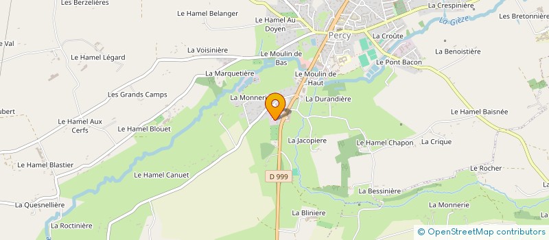 localisation de l'entreprise AB INVEST  PERCY-EN-NORMANDIE