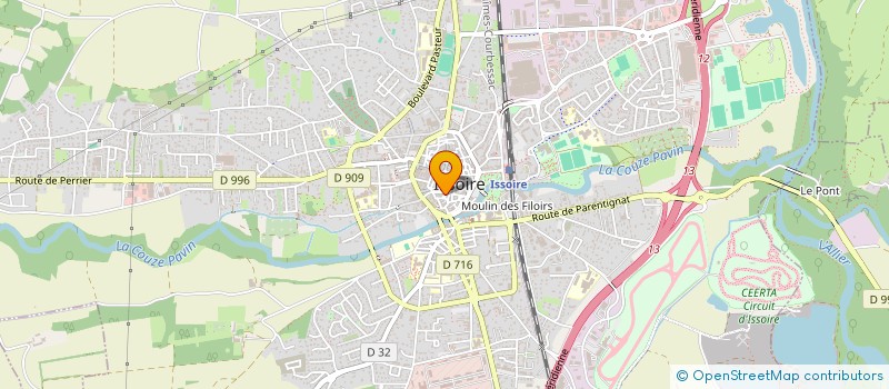 localisation de l'entreprise AB INVEST  ISSOIRE