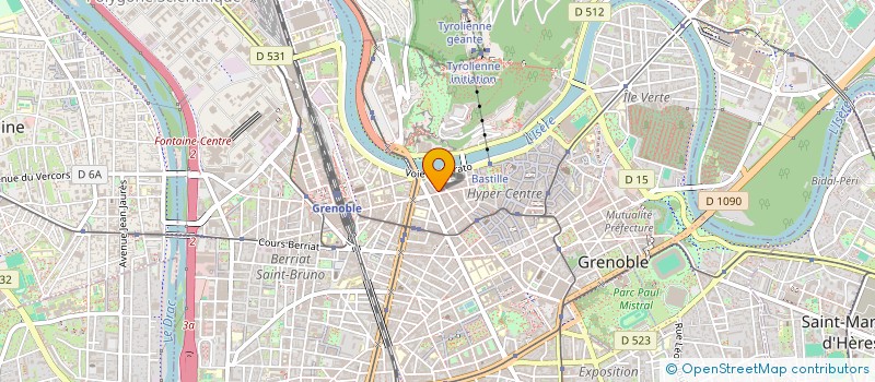 localisation de l'entreprise AB INVEST S.A.S. à GRENOBLE