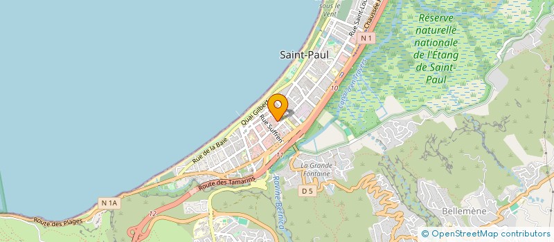 localisation de l'entreprise AB INVESTISSEMENT à SAINT-PAUL