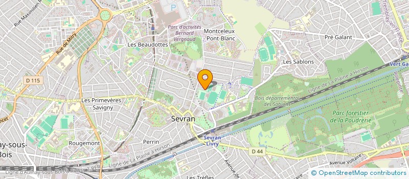 localisation de l'entreprise AB INVESTISSEMENTS  SEVRAN