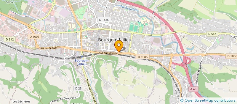 localisation de l'entreprise AB ISO à BOURGOIN-JALLIEU