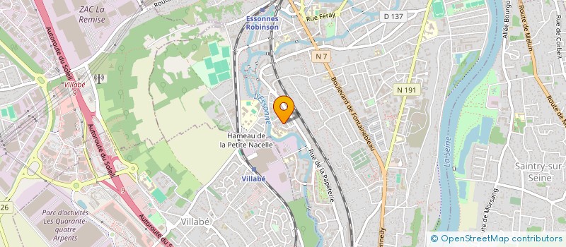 localisation de l'entreprise AB KAR'S à CORBEIL-ESSONNES