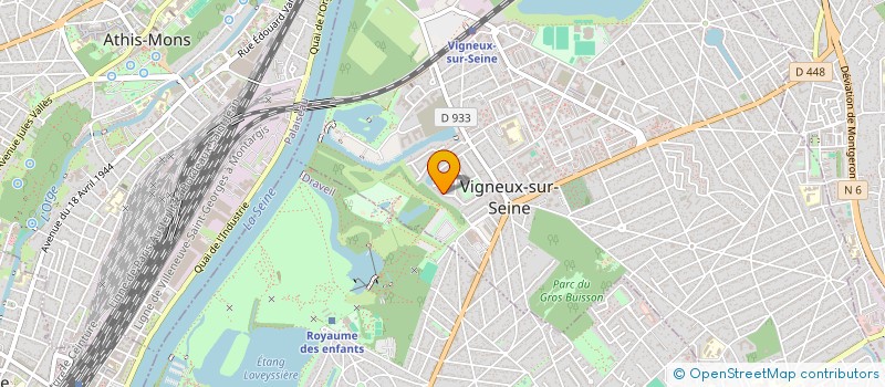 localisation de l'entreprise AB&KM IMMO à VIGNEUX-SUR-SEINE