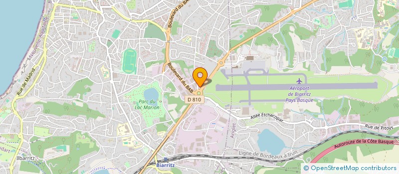 localisation de l'entreprise AB LAGUNAK à BIARRITZ