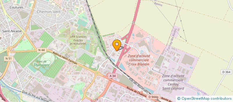 localisation de l'entreprise AB-LEASE à REIMS