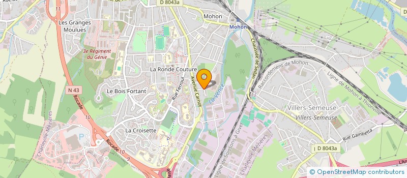 localisation de l'entreprise AB-LITERIE à CHARLEVILLE-MEZIERES