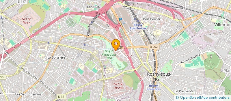 localisation de l'entreprise AB LIVE à ROSNY-SOUS-BOIS