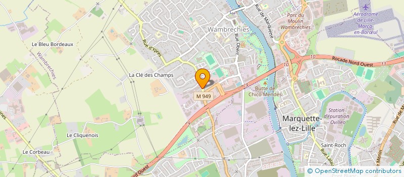 localisation de l'entreprise AB LOGEMENT  WAMBRECHIES