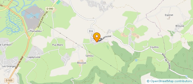 localisation de l'entreprise AB LONGUECAMP ENERGIES ELECTRICITE à ARPAJON-SUR-CERE