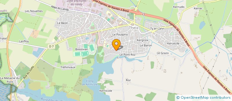 localisation de l'entreprise AB LORIENT  THEIX-NOYALO