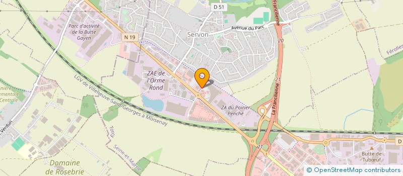 localisation de l'entreprise AB LQEB  SERVON