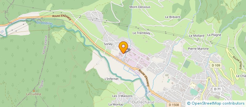 localisation de l'entreprise AB MACONNERIE à UGINE